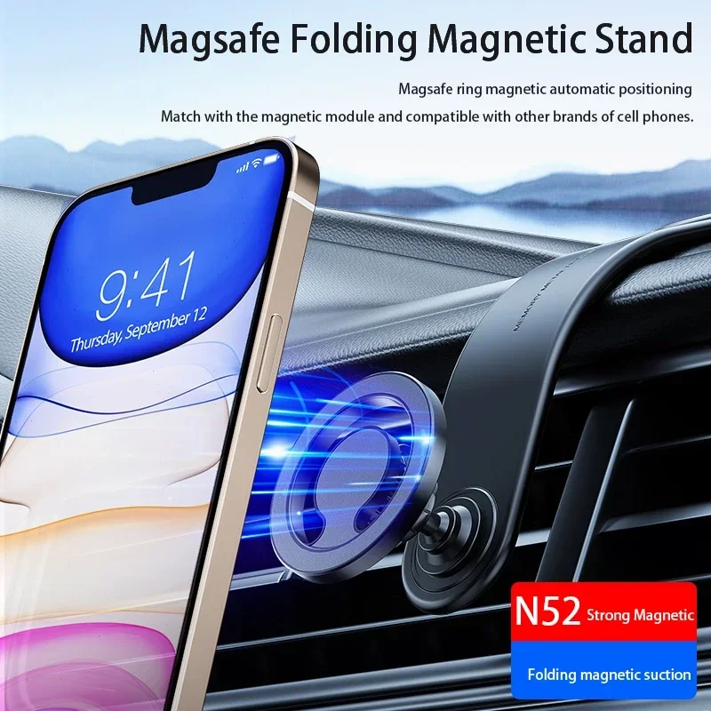 磁気自動車電話ホルダースタンドマグネットカーマウントモバイルダッシュボードブラケットサポート車内 iPhone 15 14 13 12 Samsung Huawei