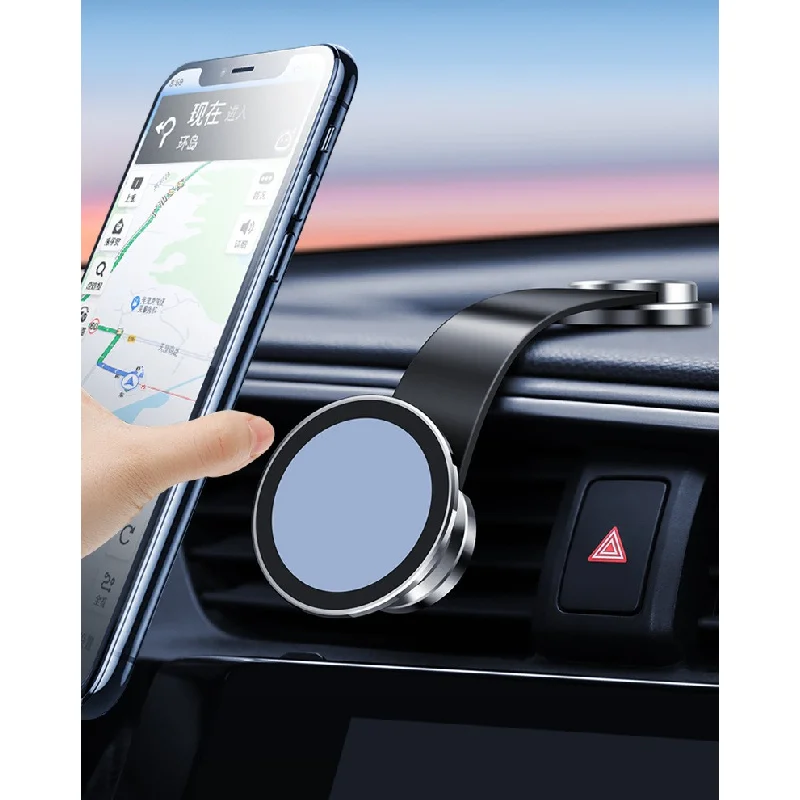 Magnet Car Phone Holder Foldableing Vacuum Suction Cup 360 Degree Adjustment For All Phones Navigation Bracket