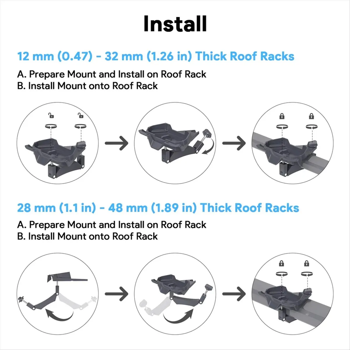 reveal SK0096 for Starlink Mini Roof Rack Mount Aluminum Alloy Compatible with for Starlink Mini Easy Installation and Removal