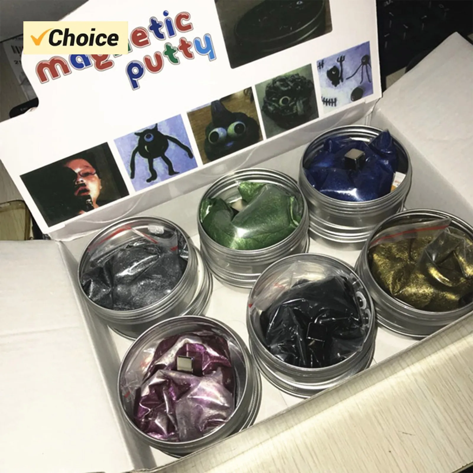 

New Six Color Magnetic Stress Relief Toy Children's Handmade Gift