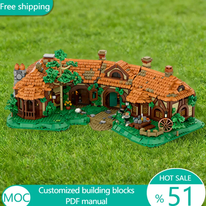 

5980 PCS Star Battle GreenDragonInn MOC Customize Modular Building Block Simple Creative Design Popular DIY Festival Toy Gift