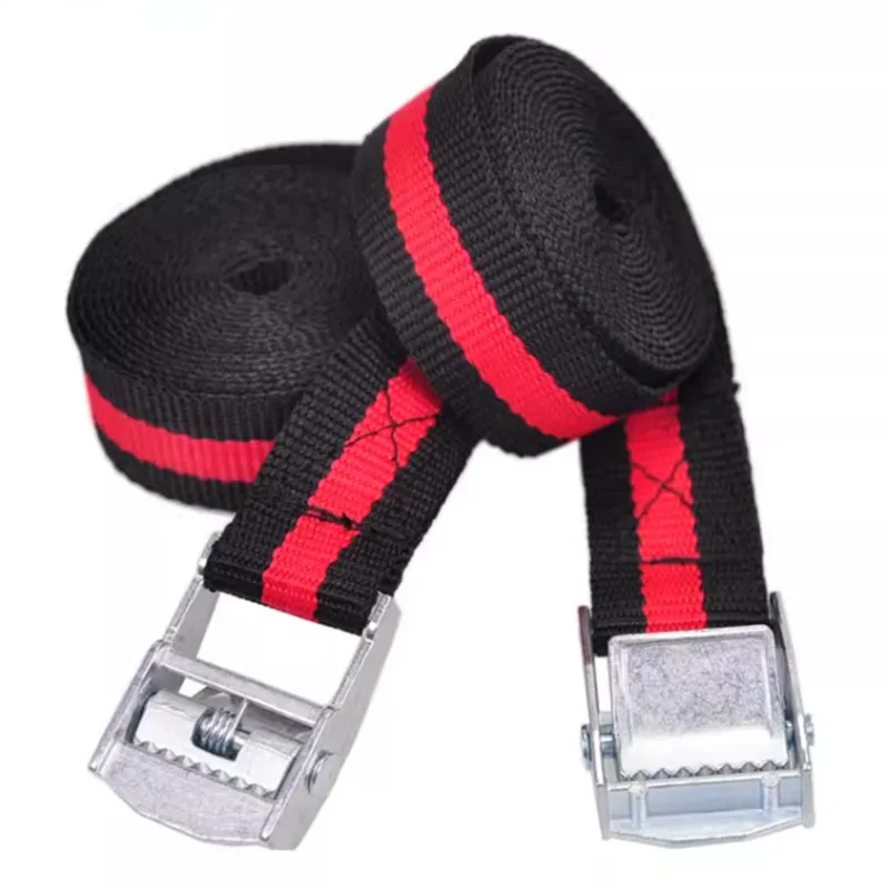 1'' 2.5cm Buckle Tie-Down Belt Cargo Straps For Car Motorcycle Bike Luggage Bag With Metal Buckle Tow Rope Strong Ratchet Belt