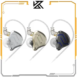 KZ ZSN Pro 2 in Ear Metal Earphones Hybrid Drive 1BA+1DD HIFI Bass Headset Sport Noise Cancelling Music Headphone