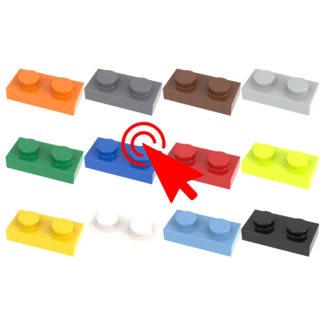[Funbrick] 50&100&200 Stück Platte 2x4 3020 Kompatibel mit Bekannter Marke Bausteine Klassische Bausteine Spielzeug MOC DIY – Detail 2