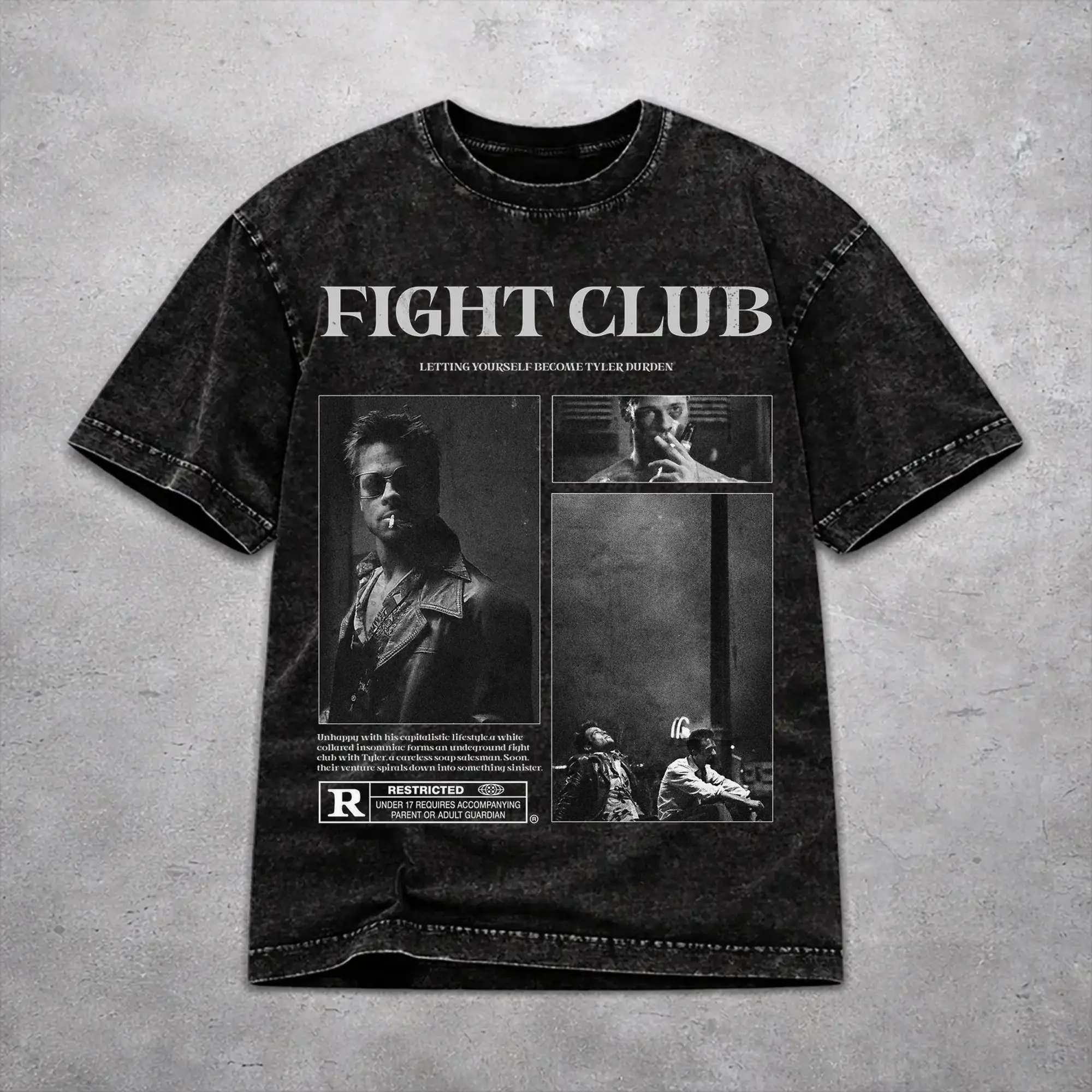 Fight Club Movie T Shirt Harajuku Style For Men Women 100% Cotton Tee Shirts Clothes