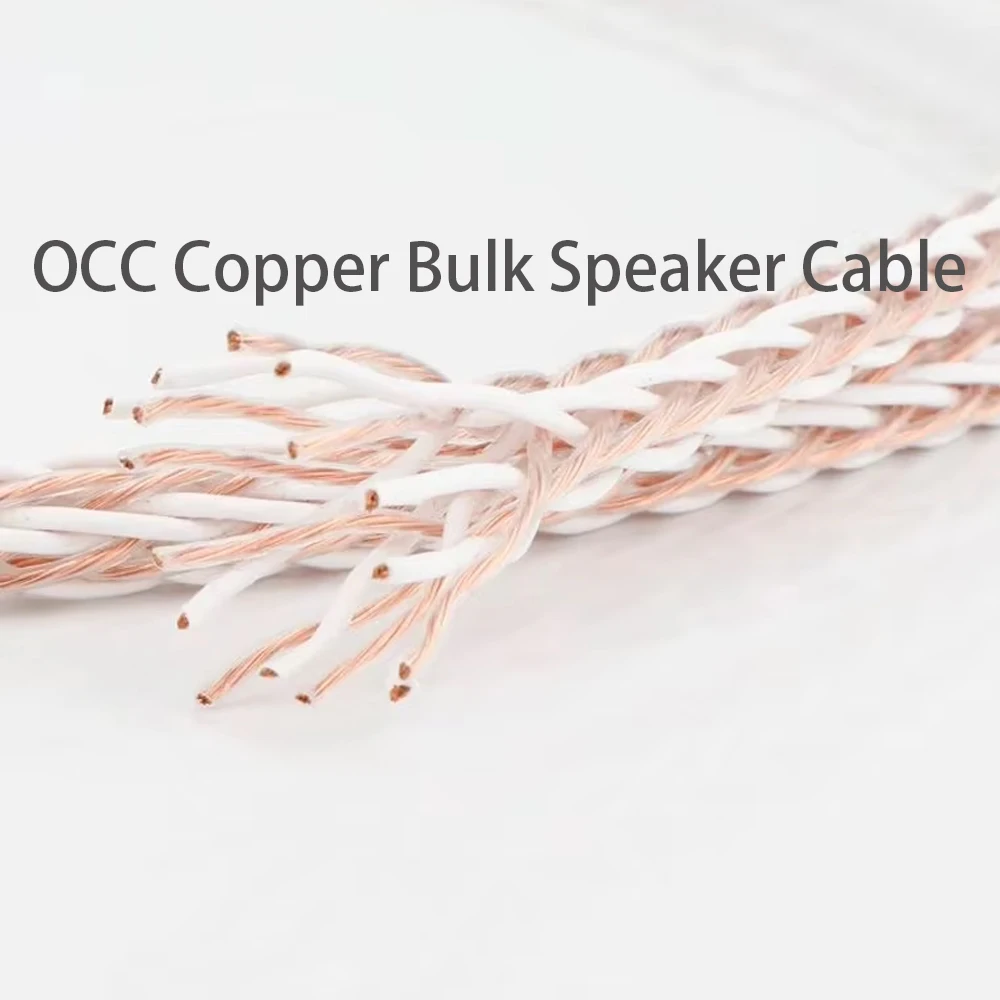 

8TC 7N OCC медный акустический кабель Hi-Fi аудио усилитель оптовый кабель DIY Hi-End аудио акустический провод кабель громкоговорителя