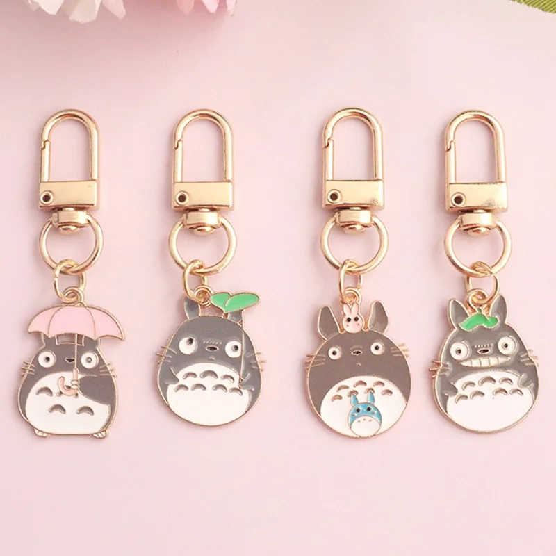 5 Stück Mein Nachbar Totoro Cartoon Niedliche Exquisite Cartoon-Paar-Schlüsselanhänger Emaille-Metall-Taschenanhänger Hochzeitsgeschenke Kleine Geschenke