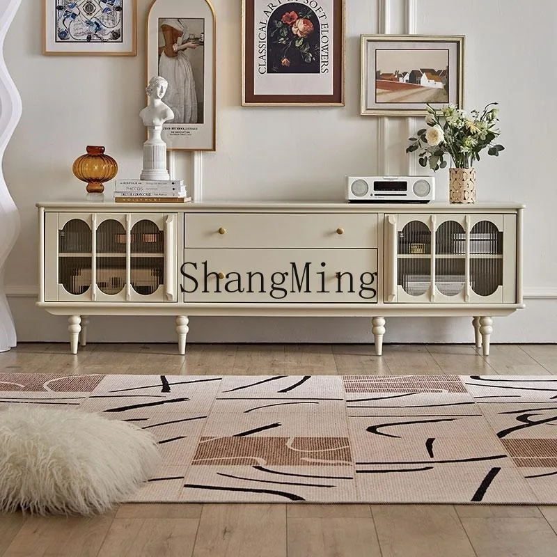 

ZYY solid wood home advanced TV cabinet living room TV cabinet retro coffee table TV cabinet combination