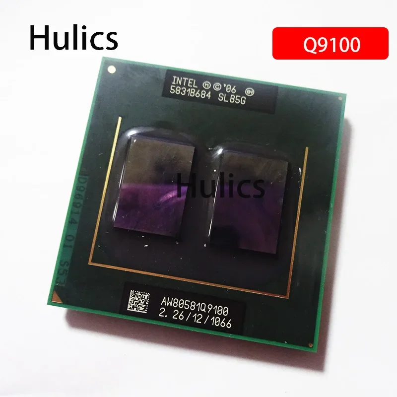 Hulics Used Intel Core 2 Quad Mobile Q9100 SLB5G 2.2 GHz Quad-Core Quad-Thread CPU Processor 12M 45W Socket P