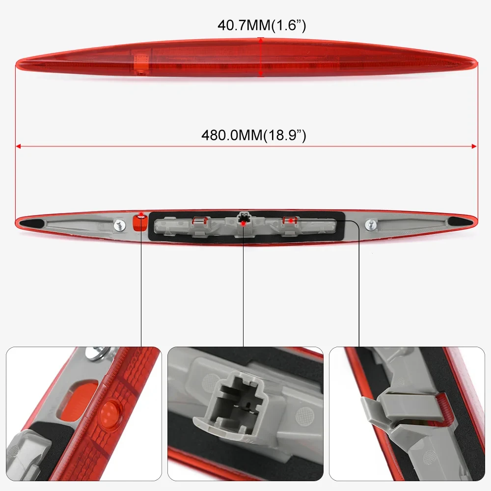 

​Stop Lamp 3rd Brake Light High Mount Outdoor Personal Car Part Decoration for Honda CR-V CRV 34270TFCH01 34270T0AA01