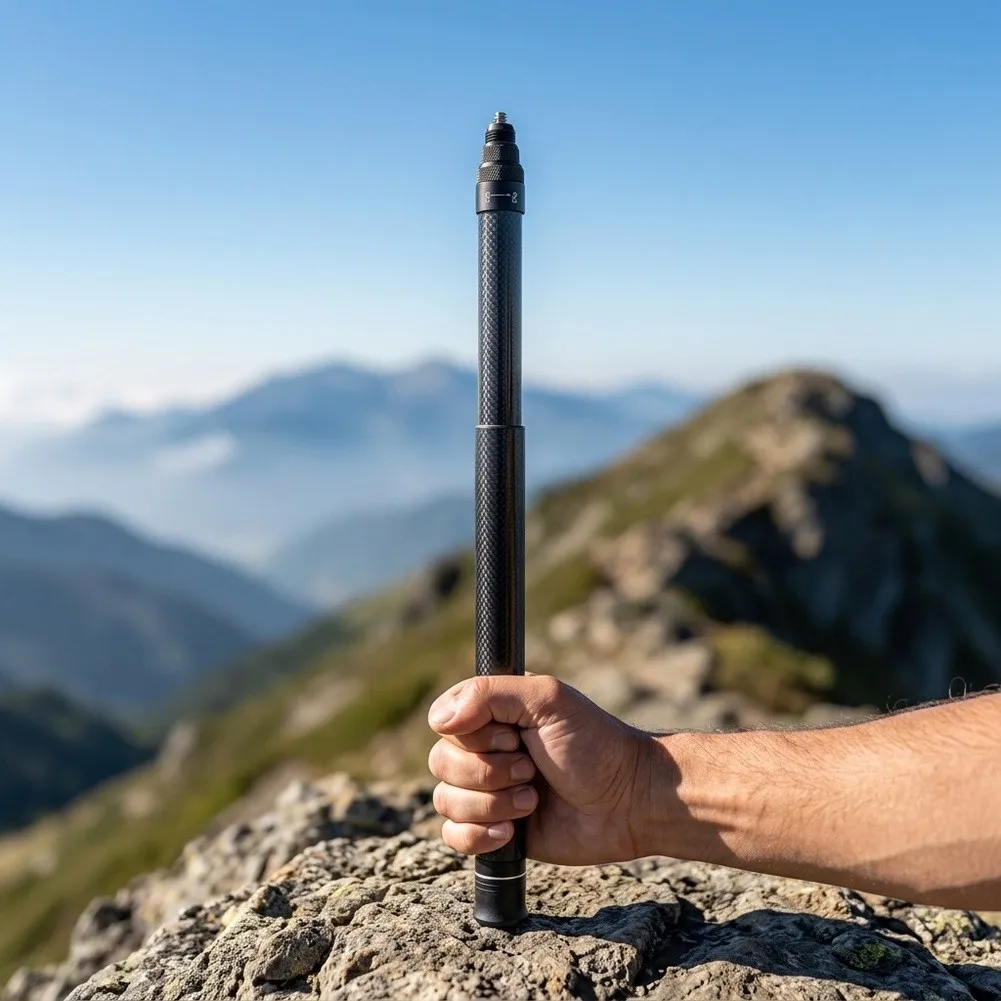 For insta360 Handheld Compatible Carbon Fiber Selfie Rod with Precision Engineering for Consistent Extension and Locking