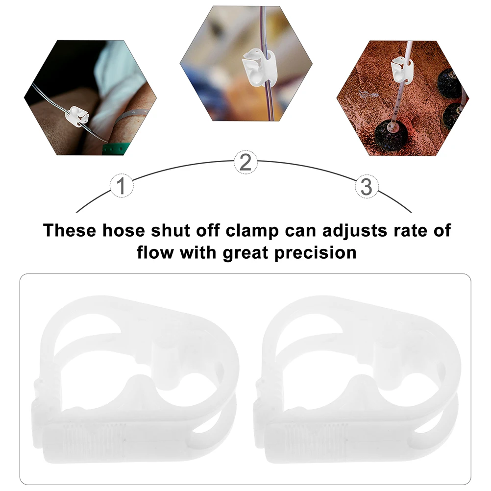 

15 Pcs Infusion Tube Control Plastic Hose Valves Adjustable Shut Flow Control Tube Clamps Packaging Gifts