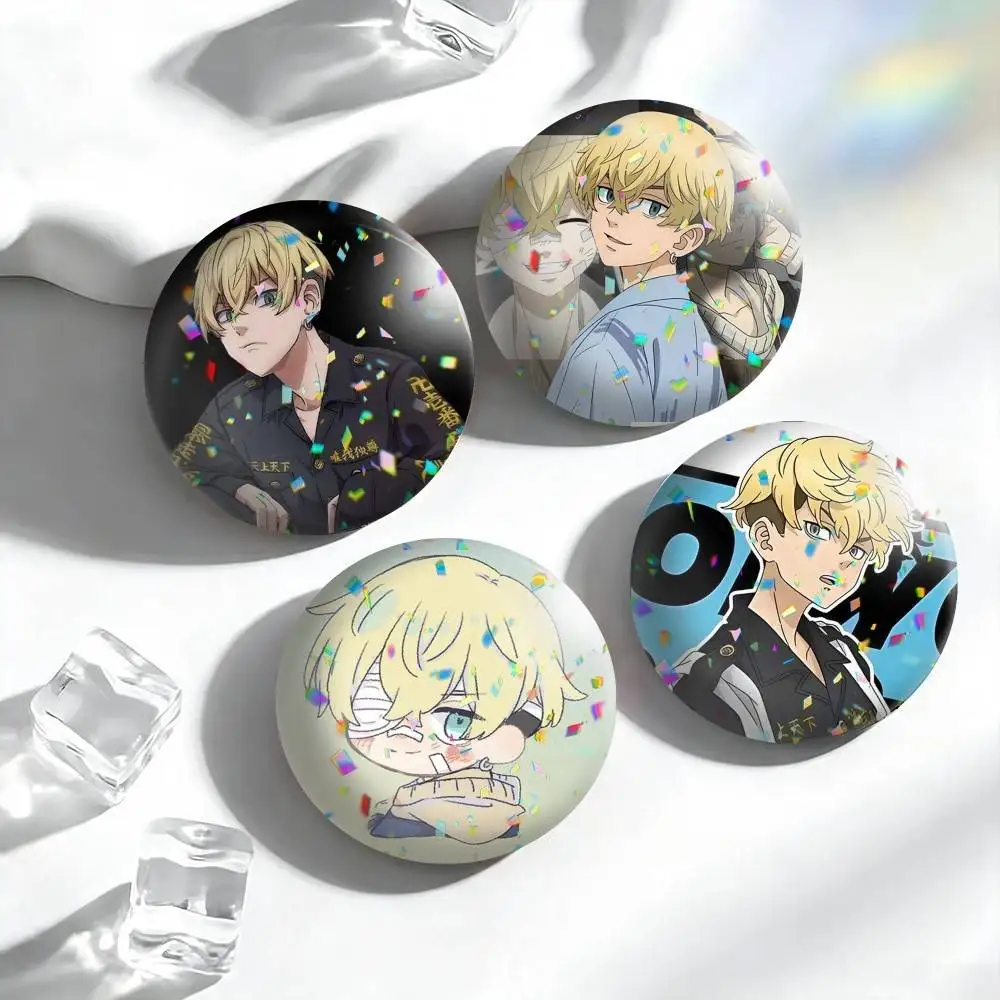 T-Tokyo R-Revengers C-Chifuyu  25mm 32mm 44mm 58mm 75mm Brooches Badges Pins for Accessories Gift