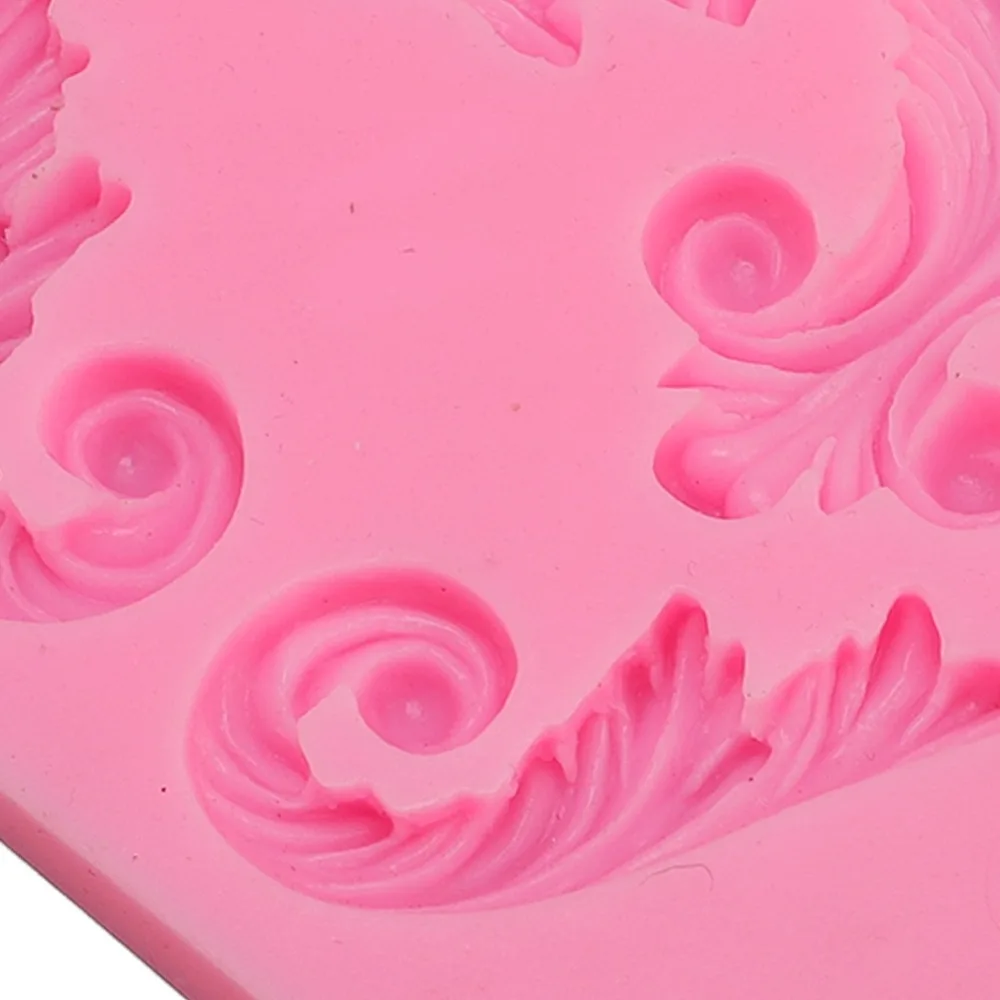 1pcs Non Stick Scroll Lace Mold Flexible Wide Temperature Range Silicone Fondant Mold Cake Decoration Mold For Cake Decoration