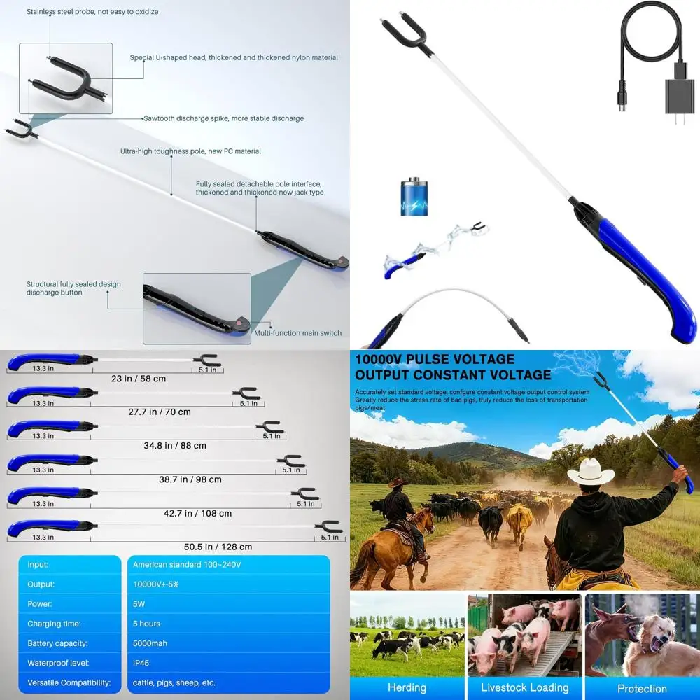 

Long-lasting Battery Animal Repellent Stick for Farm and Wildlife Protection