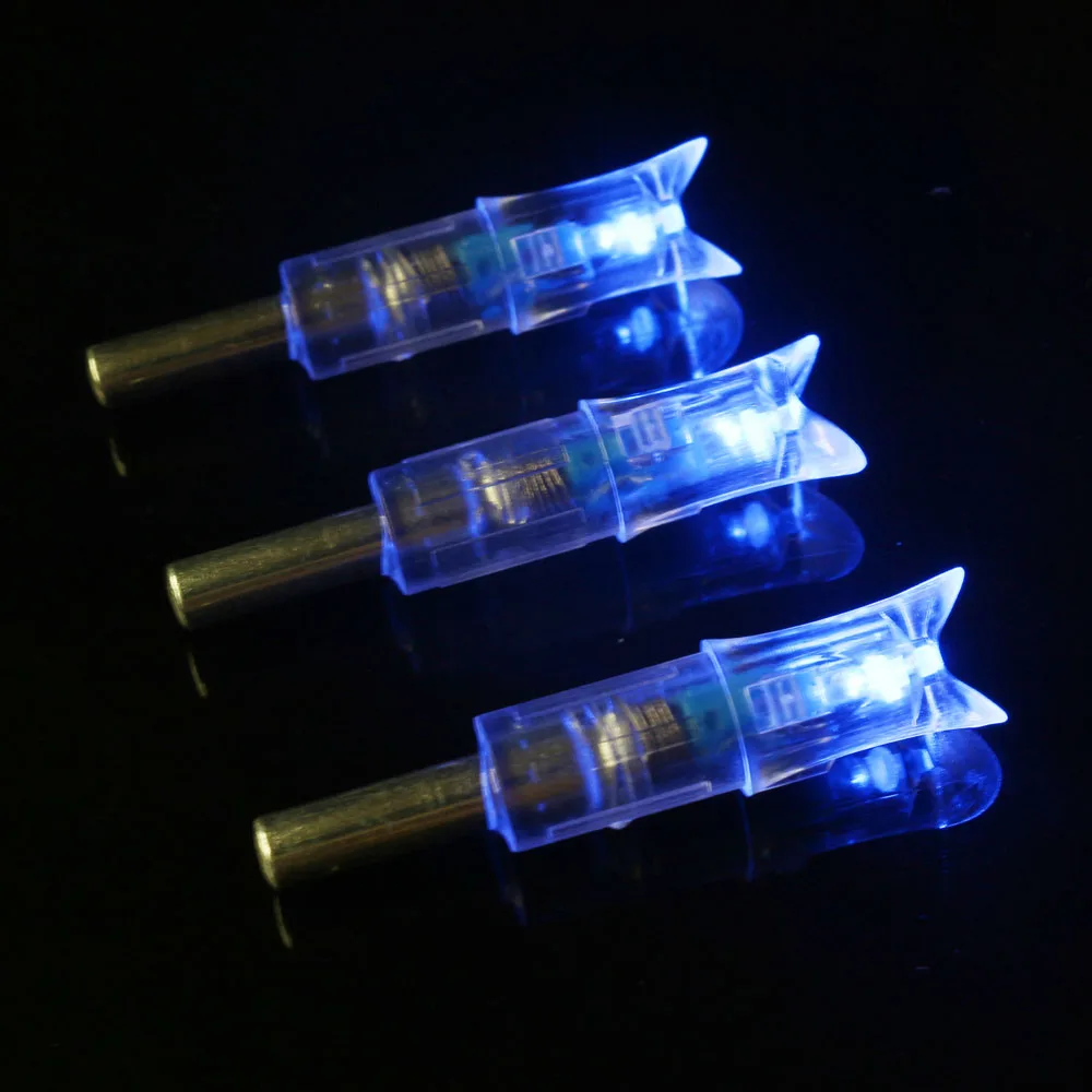 3/6/12pcs Crossbow Arrow Archery Lighted Nock LED Light Shiny For Night Hunting Sports Shooting Arrows Hunting Accessories