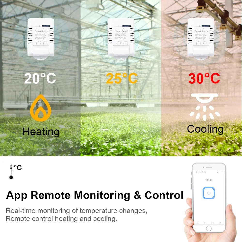 Imagem -04 - Tuya Smart Lifeewelink Wifi Switch 220v 85250v Relé com Sensor de Termostato de Monitoramento de Temperatura Rf433 Alexa Compatível