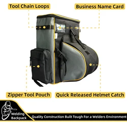 MELOTOUGH Welding Tool backpack Welder Backpack Extreme Gear Pack with Helmet catch