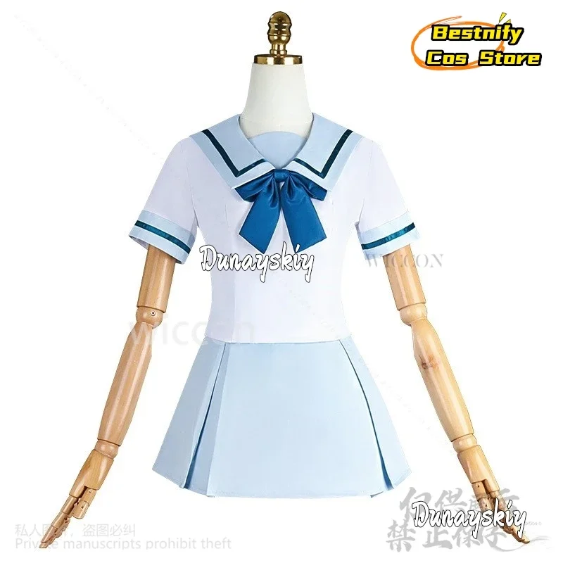 КосплейKaname Rana Anime BanG Dream! MyGO Косплей Костюм Ханасакига Школьная форма моряка Синее летнее платье Парики Лолиты платье