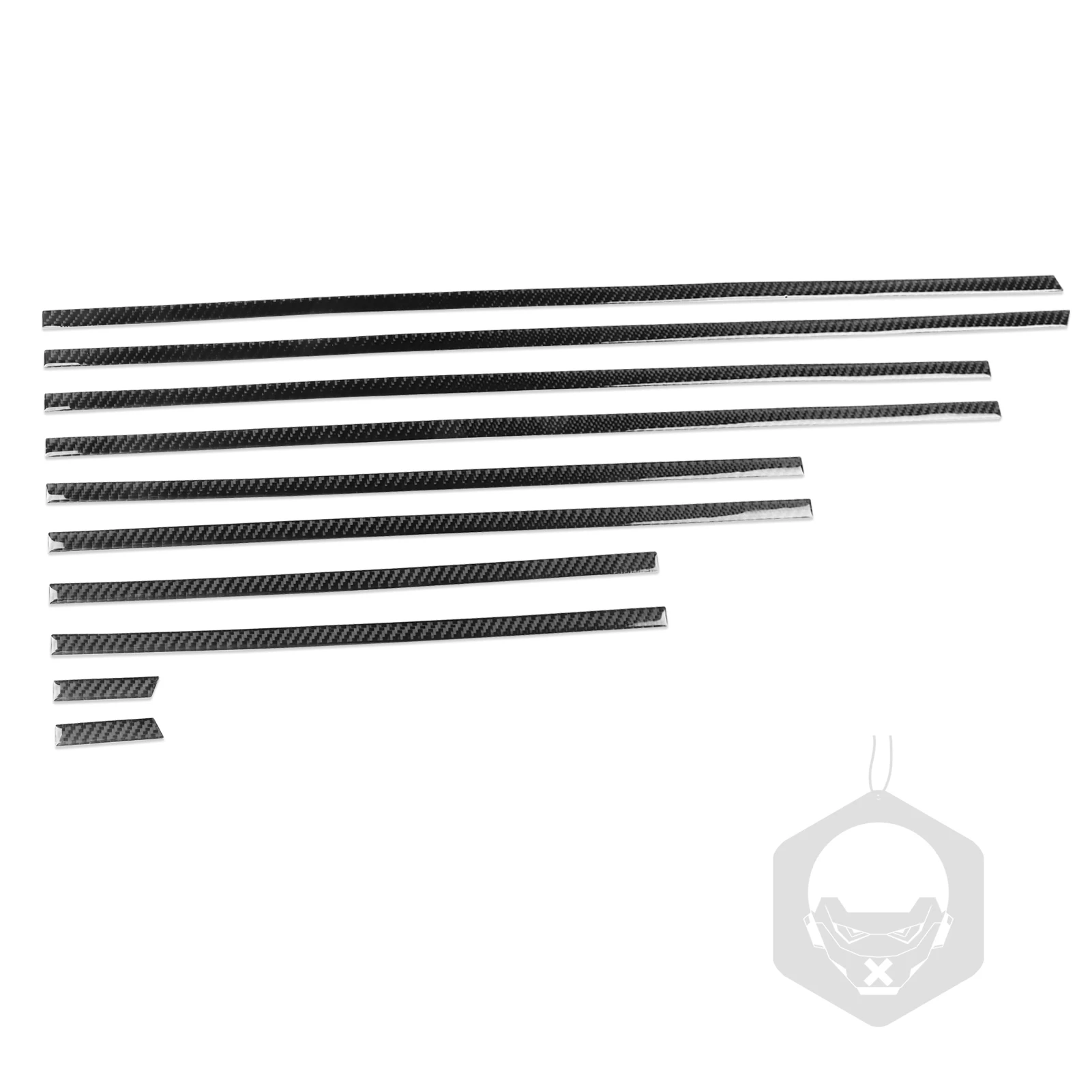 For Mercedes Benz G63 G500 W464 2019-2021 Carbon Fiber Body Waistline trips Panel Car inside Accessories decorative Sticker