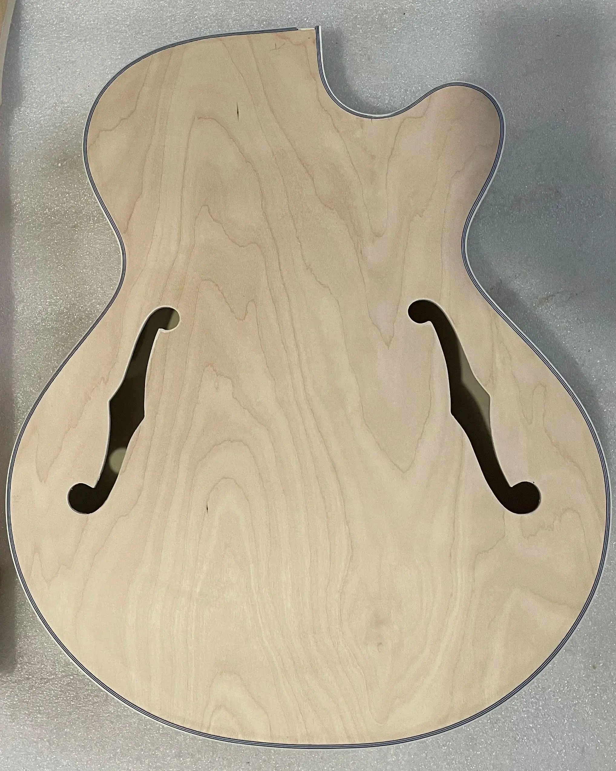 Wooden Custom Acoustic Guitar Body, Unfinished Diy Part, Plywood Folk Guitar Barrel, White Acoustic Guitar Panel, 41inch