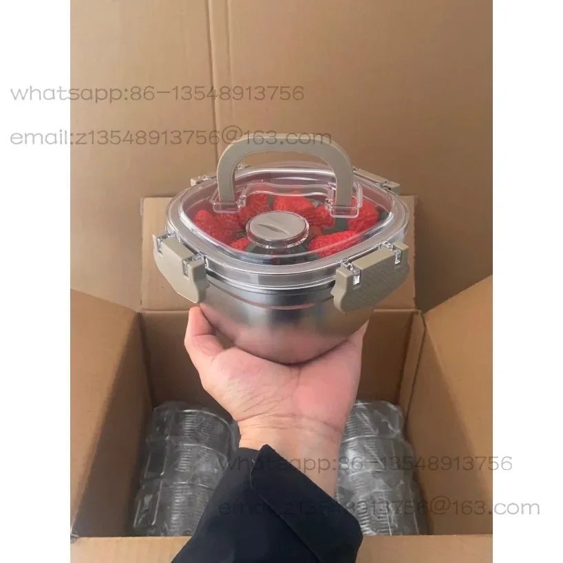 

304 stainless steel portable crisper sealed bento lunch box soup can factory direct sales