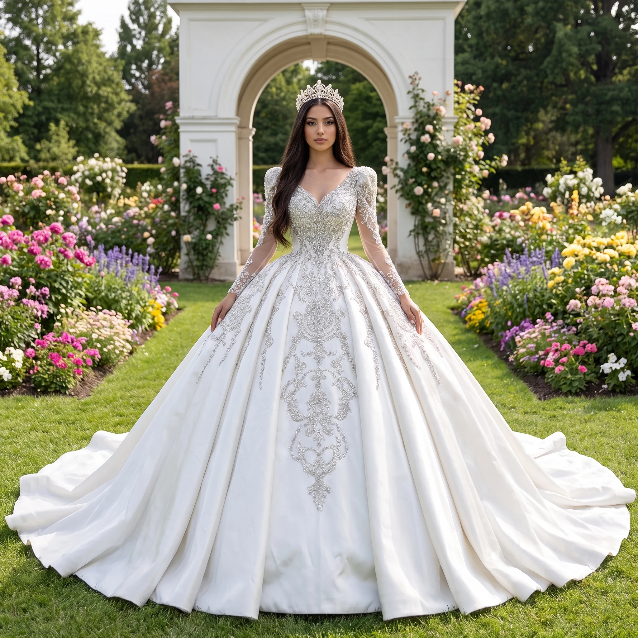 Vintage Wedding Dresses Satin Customized Backless Design Court Train Floor-Length Bride Church Wedding vestidos de novia boda