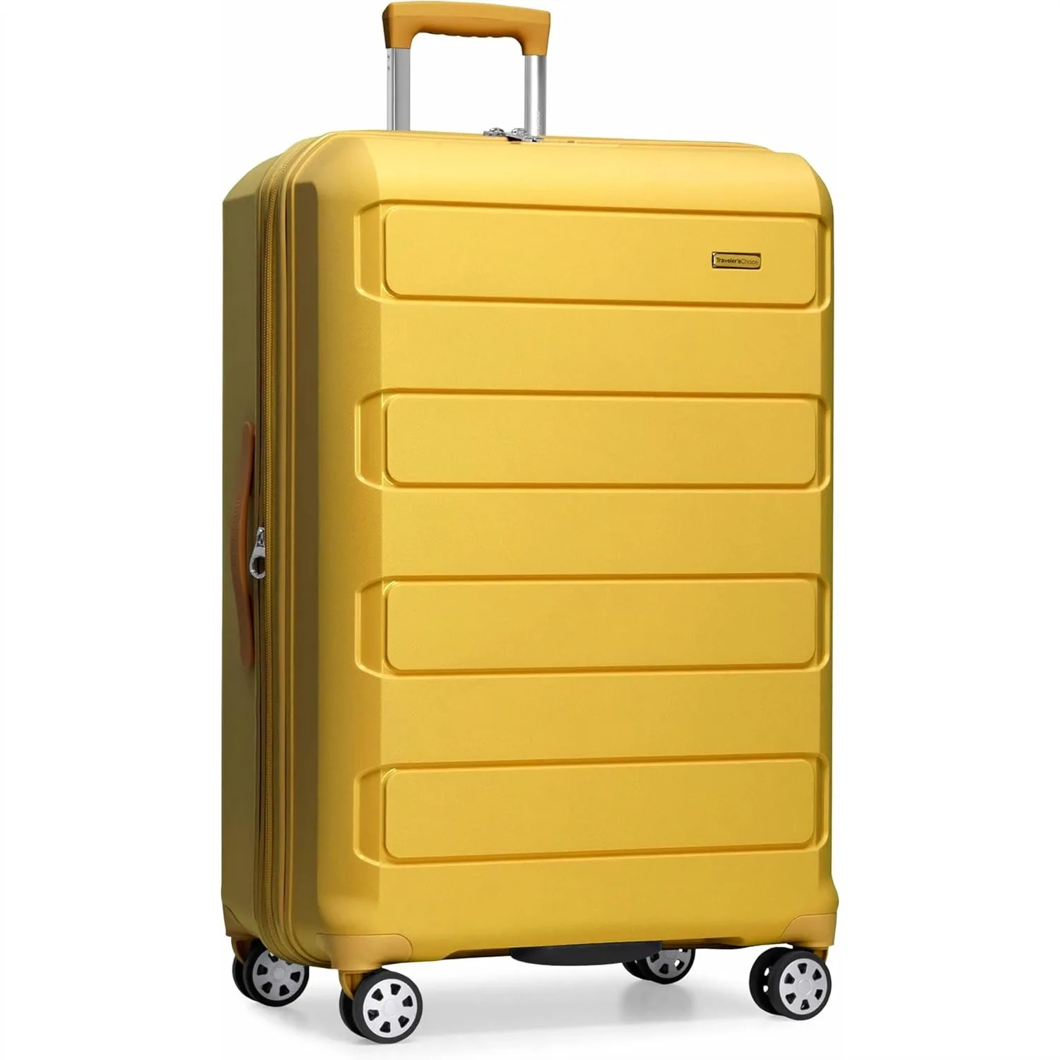 

Hardshell Expandable Luggage with Spinner Wheels, Impact Resistant Polypropylene, 30-Inch Large, Yellow