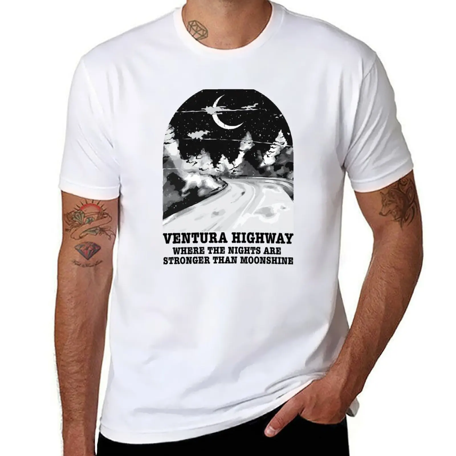 

shirt fit personalised slim Ventura shirts for man T-Shirt America t Band cotton Highway shirts Nights t funny t