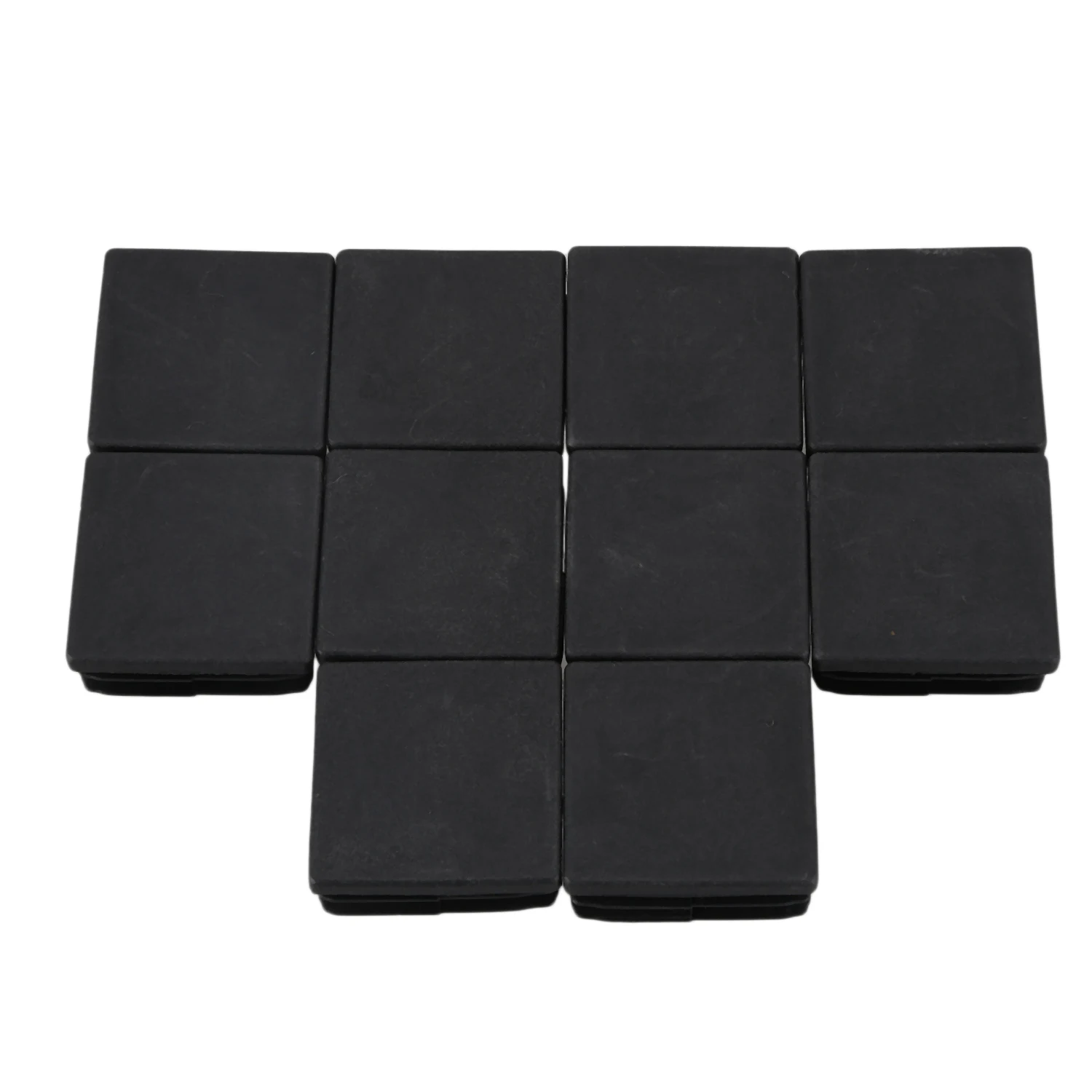 BISM 10 шт. пластиковые квадратные заглушки, вставки для трубок 38 мм x 38 мм