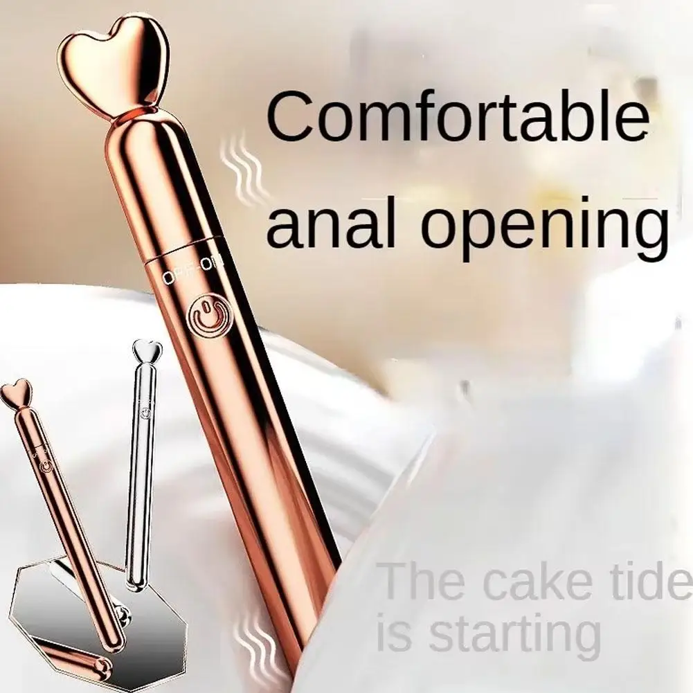 المرأة هزاز أنثى تهتز القلم عصا معدنية تدليك يهتز الاسترخاء الجسم القابلة لإعادة الشحن P2G9