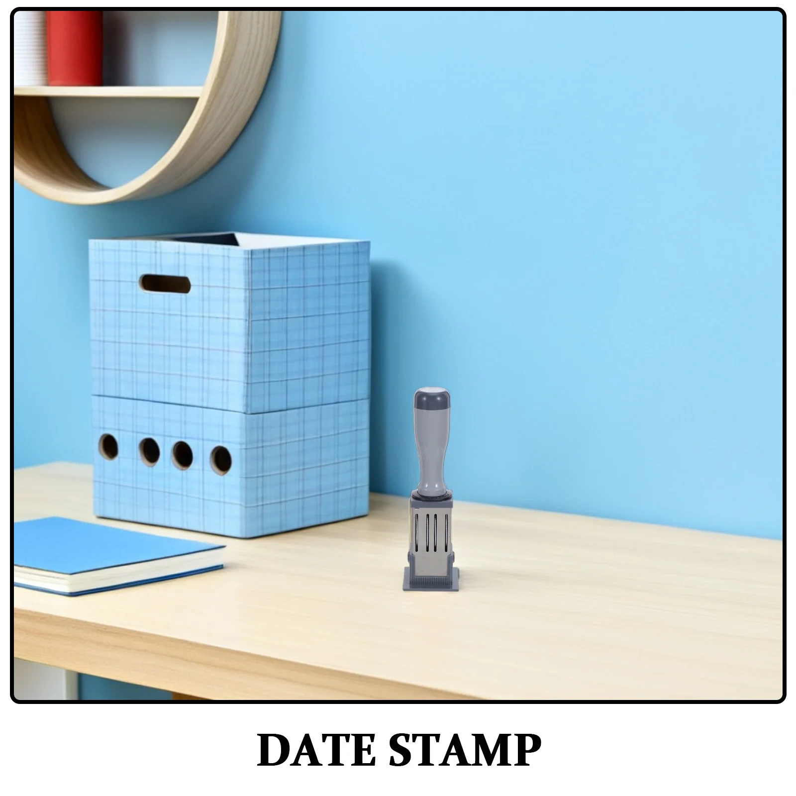 Stempel Tanggal Mini Portabel Otomatis untuk Dokumen Kantor, Kartu, Label, Tanda Tangan, dan Penandaan Tanggal