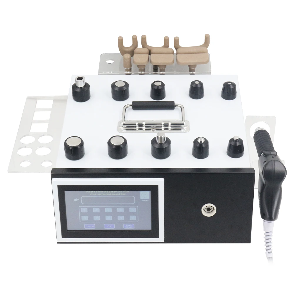 2in1 Shockwave Therapy Machine For Pain Relief ED Treatment Tennis Elbow 12Bar Pneumatic Shock wave Machine Chiropractic Adjust