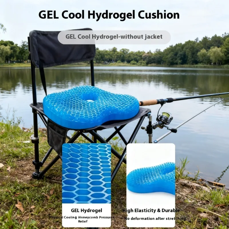 

Honeycomb Gel Ice Pad Seat Cushion - Thickened Silicone, Summer Use for Home/Commuter/Office Long-Sitting