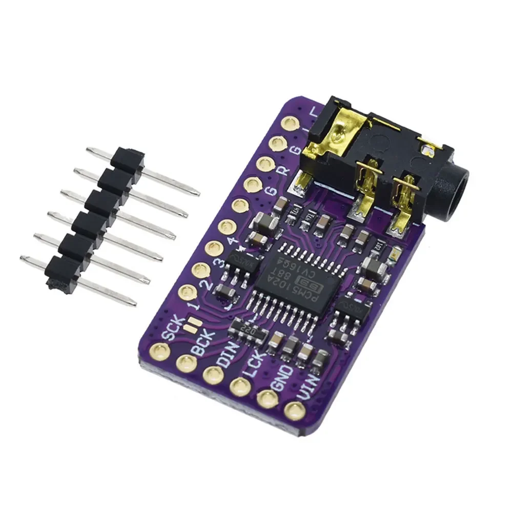 

GY-PCM5102 Модуль цифрового аудио декодера ЦАП без потерь I2S IIS ЦАП Цифро-аналоговый преобразователь Голосовой модуль для Raspberry Pi