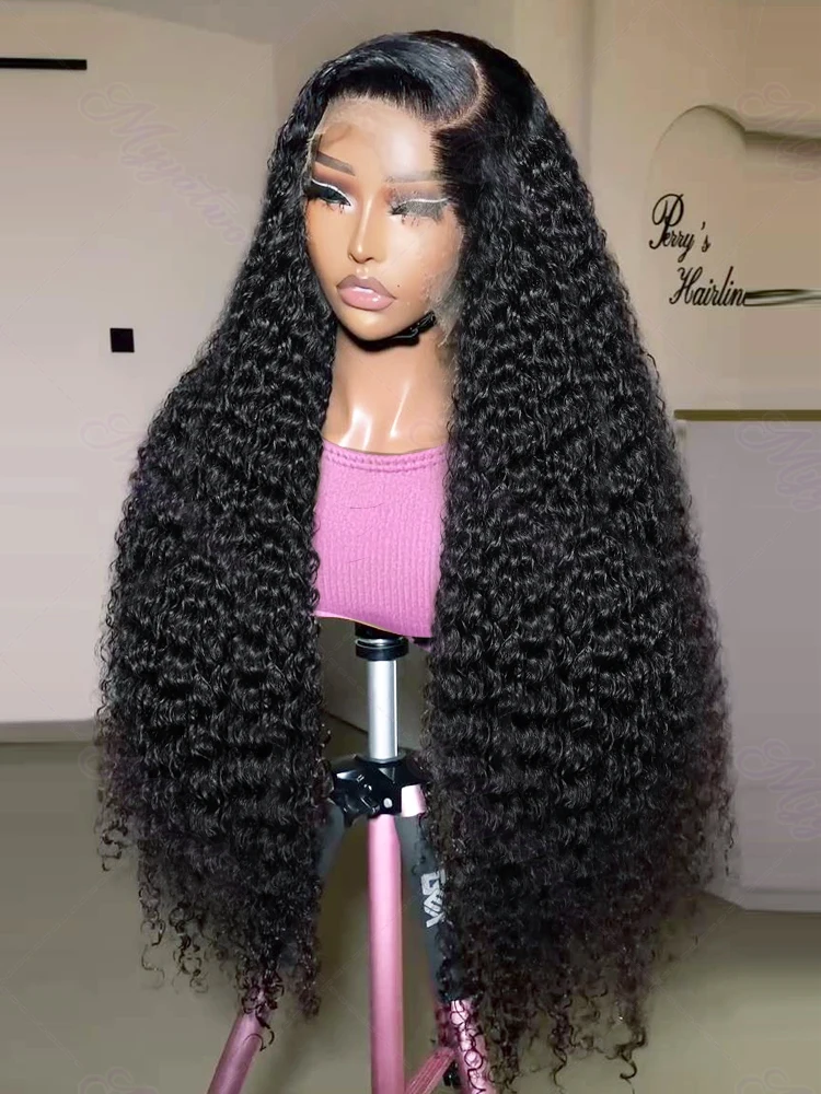 30 40 Inch Deep Wave 13x6 HD Transparent Lace Front Wig 250% Water Curly 13x4 Lace Frontal Human Hair 5x5 Closure Wigs For Women