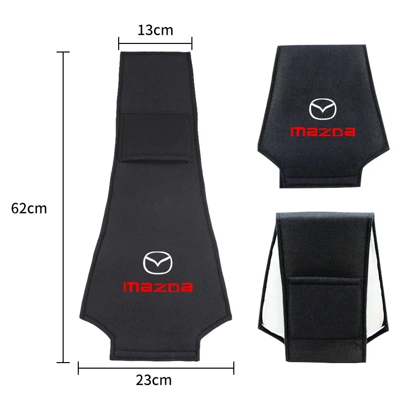 1pcs Car Logo Seat Backrest Headrest Cover Pillow Towel For Mazda Speed MS 2 3 5 6 7 323 RX8 Axela Atenza CX-3 CX-4 CX-5 CX-8