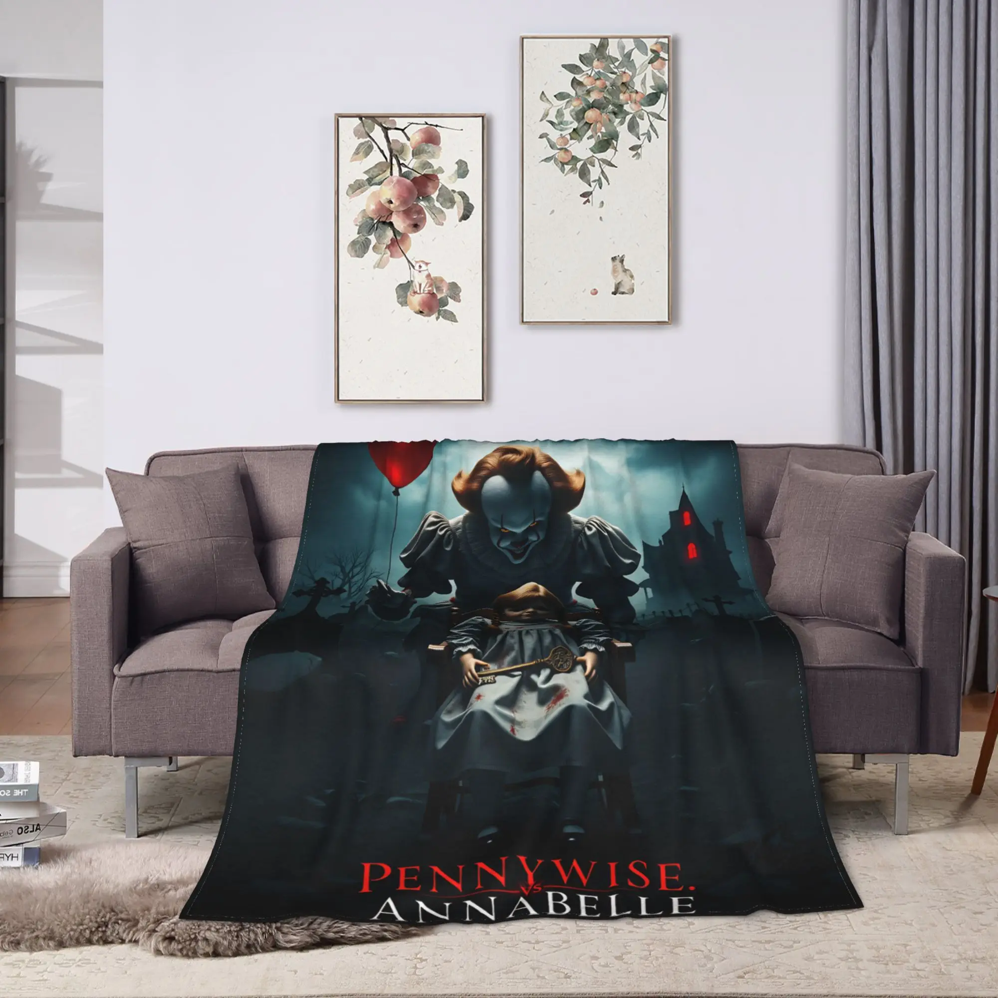 IT Welcome To The Derry 2025 Flannel Blankets  Soft Throw Blanket for Bedroom Travel Office Novelty Bedspread Sofa Bed Cover