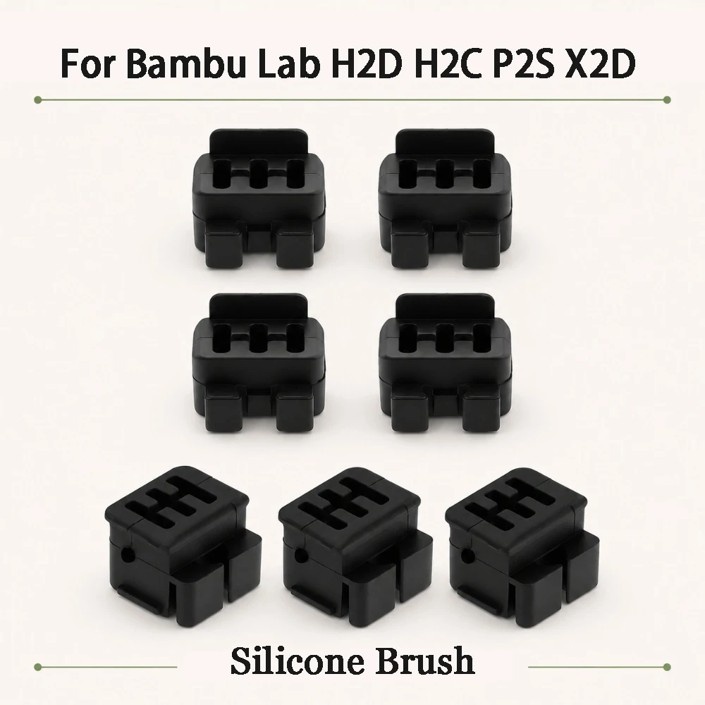 

Silicone Brush Nozzle Wiper For Bambu Lab H2D/H2C/P2S High Quality Hotend Nozzles Cleanning Tool For Bambulab X2D Cleaner Parts