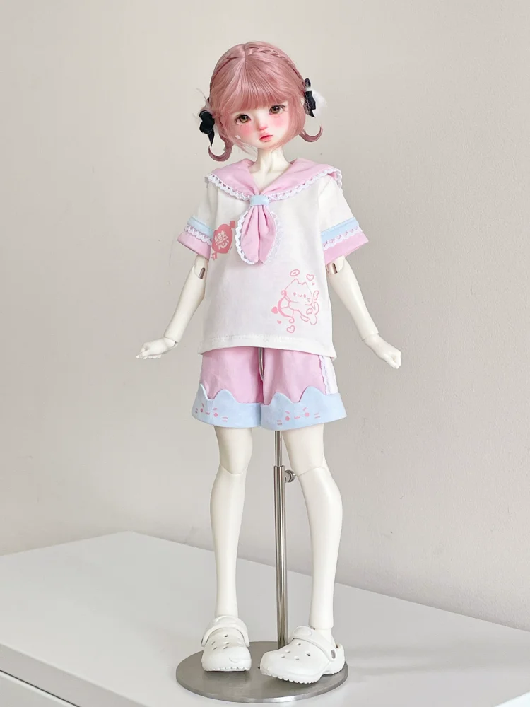 

New Arrival BJD Doll Clothes For 1/4 1/6 Doll Accessories Sweet Shirt Shorts Set Doll Dress Up Gift Diy Clothes(No Doll)