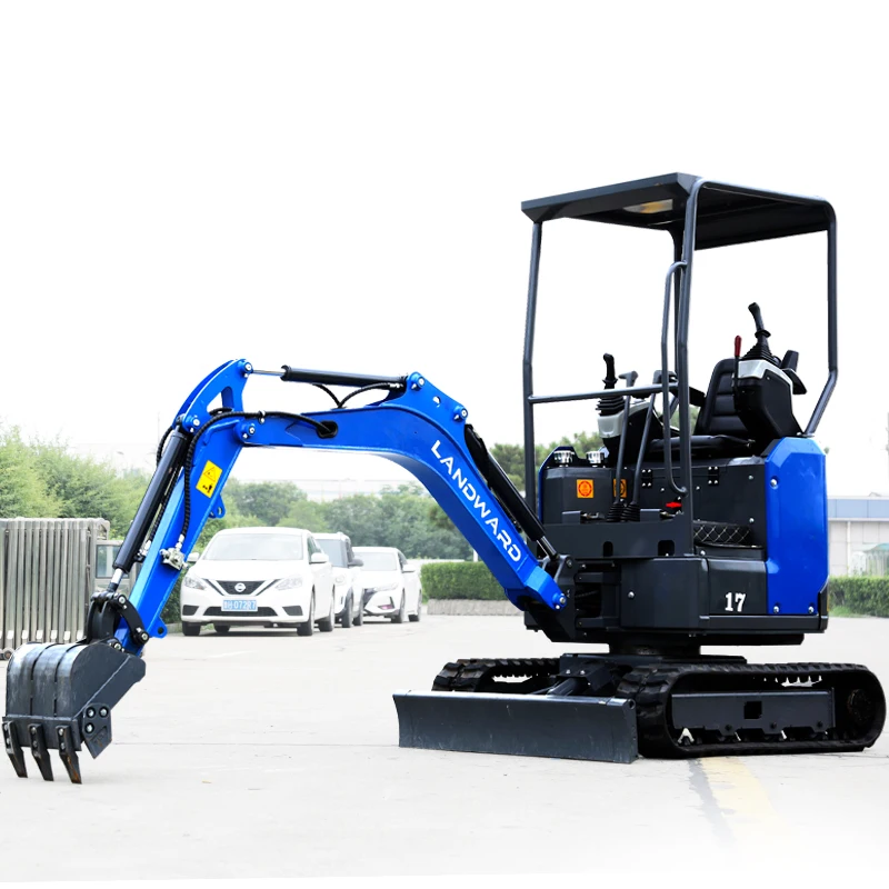 High Quality Mini Digger 1700 KG High Power Hydraulic Crawler Excavator Home Mini Shovel EPA/Euro 5 Certification Cab Customized