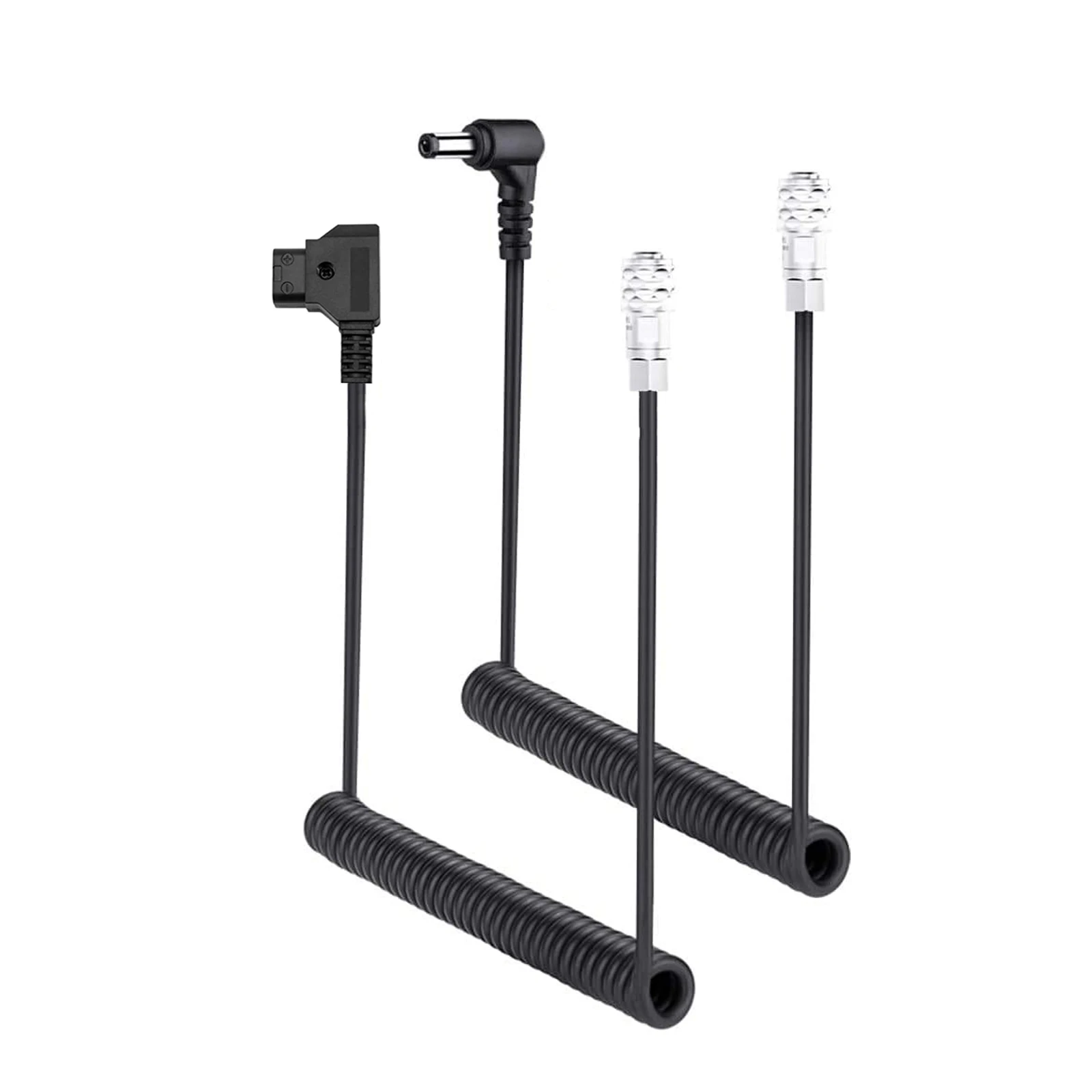 DC5525 męski PD3.0 12V D-stuknij do kabla zasilającego BMPCC 4K 6K kabel spiralny do kieszonkowej kamery kinowej Blackmagic 4K,6K