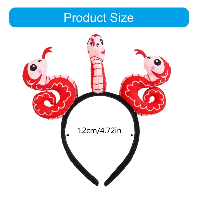 Creatives Cartoon 3D Snake Styles Adults Kids Hair Hoop 2025 New Years Festival Party Accessories Chinese Zodiacal Headgears