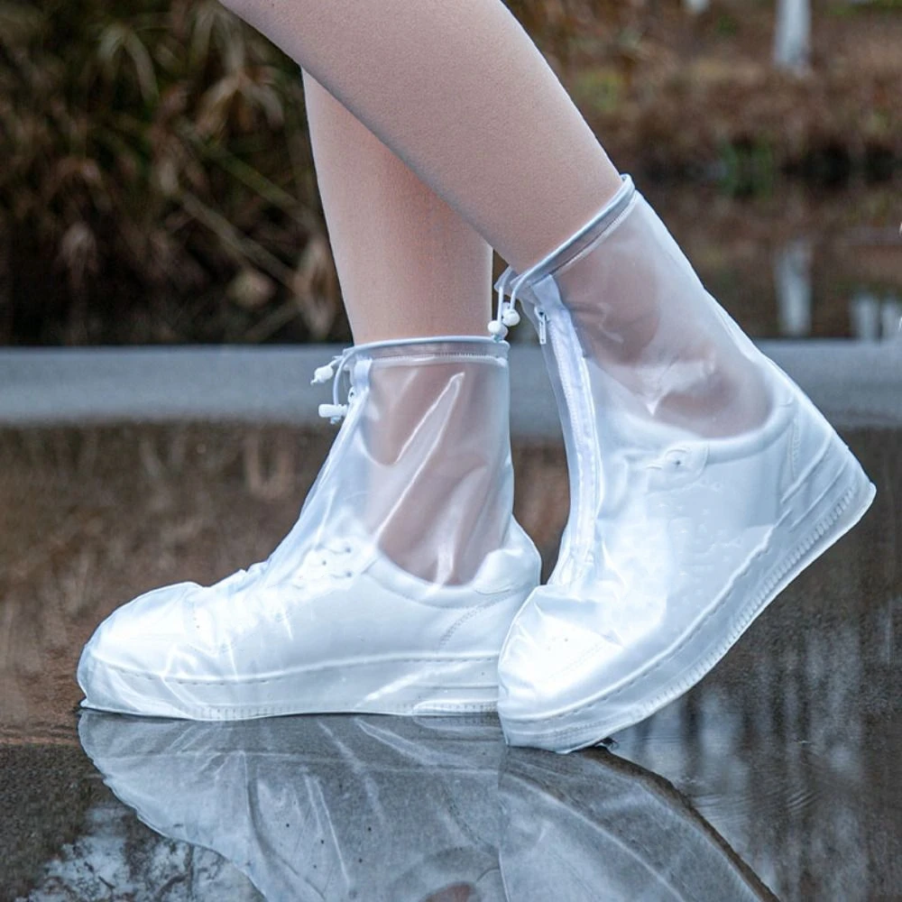 

Thicked Waterproof Rain Boot Covers Adjustable Mid Tube Boots Covers Non-slip Wear-resistant Shoe Accessories Outdoor