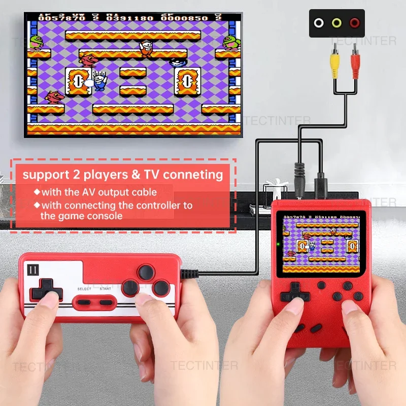 Portable Retro Mini Video Game Console 8-Bit Handheld Game Player Built-in 500 games AV Out Game Console Gameboy videojuego image 4