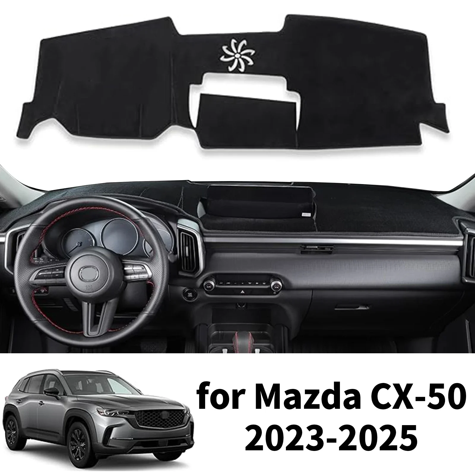 

Для Mazda CX-50 2025 2024 2023 Защитный коврик-накидка на приборную панель, аксессуары для автомобиля