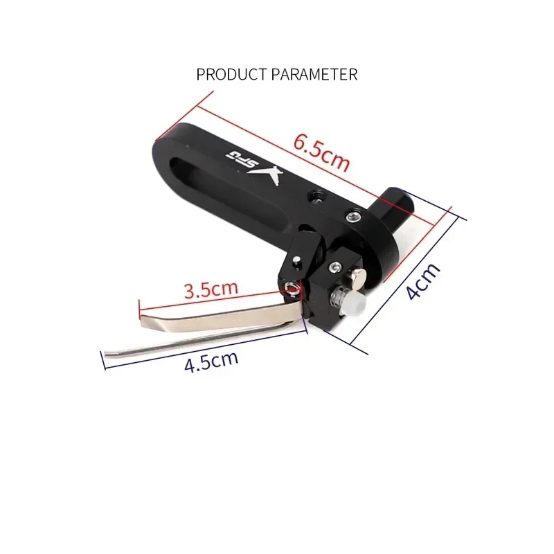 1 Stück Bogenschießen-Pfeilauflage, verstellbarer Aluminium-Stahl-Pfeilständer für Recurve-Bogen-Zubehör – Detail 6