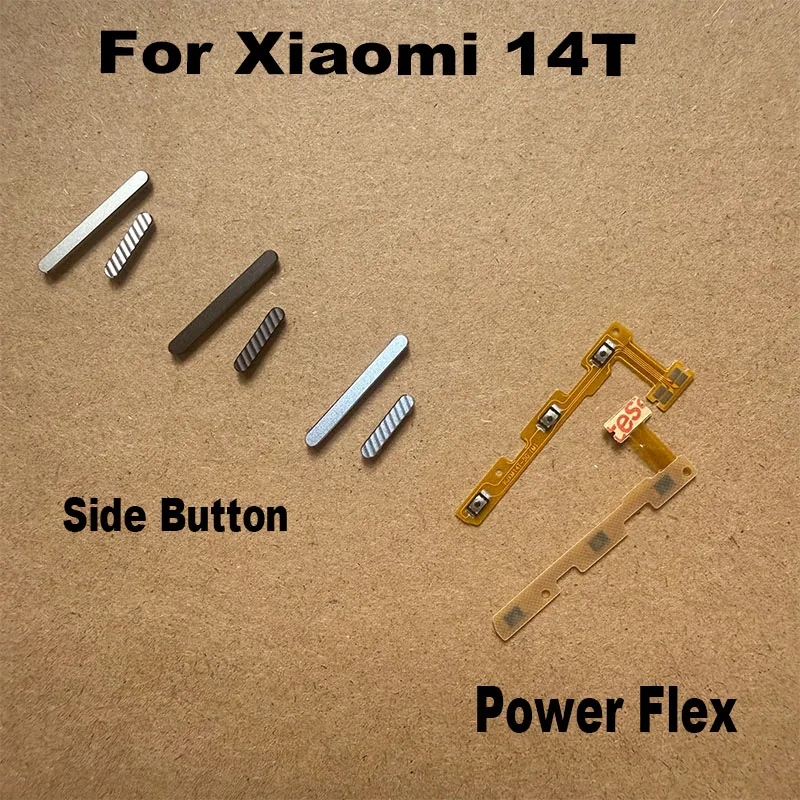 For Xiaomi 14T Power Volume Button Switch On Off Side Keys Flex Cable Replacement Repair Parts