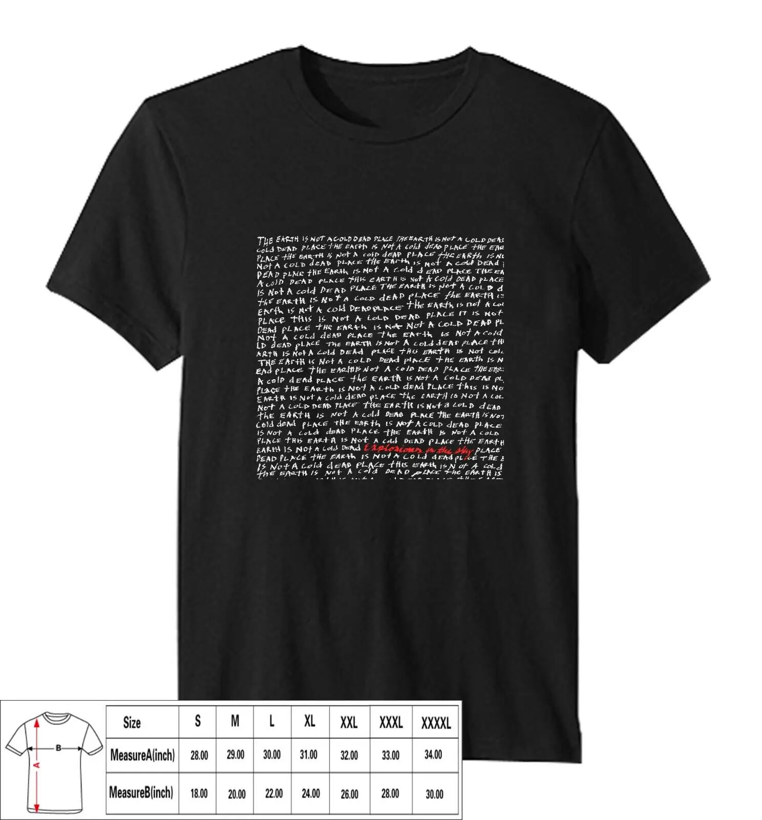 Explosionen am Himmel Dead Rock New T-Shirt USA Größe lange oder kurze Ärmel