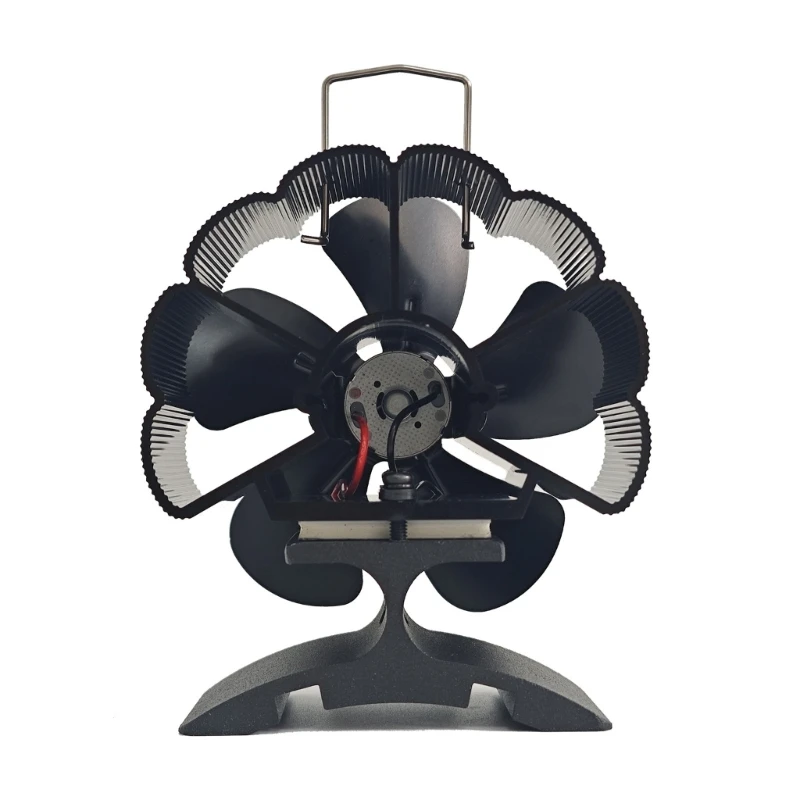 Heat Powered Stove Fan 5 Leaves for Efficient Burning Fireplaces Circulation DropShipping